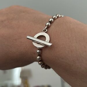 Gucci Ball Chain Bracelet SV925 14.8g 18.5cm length 5mm ball diameter Free S...